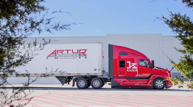 Kodiak Robotics-enabled Artur Express semi