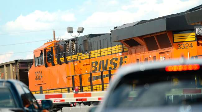 BNSF train in Colorado