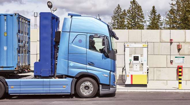 Volvo hydrogen-powered truck