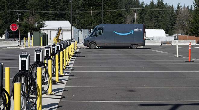 Amazon Becomes Largest US Private EV Charging Operator