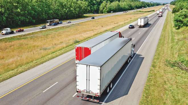 Vehicles on highway