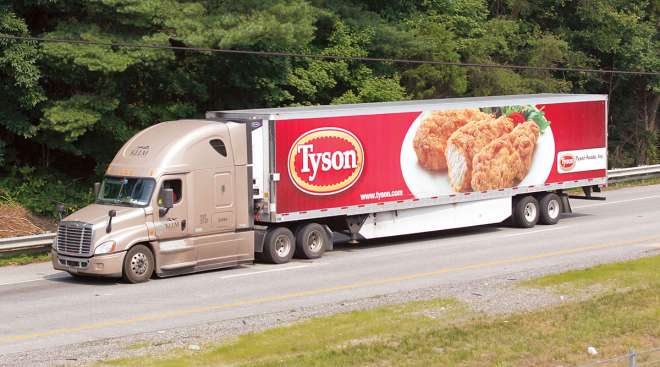 Tyson Foods truck