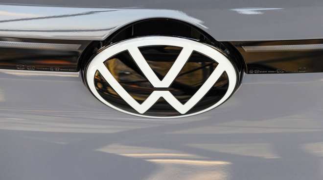 VW logo on vehicle